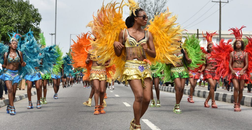 dancers at the annual calabar carnival