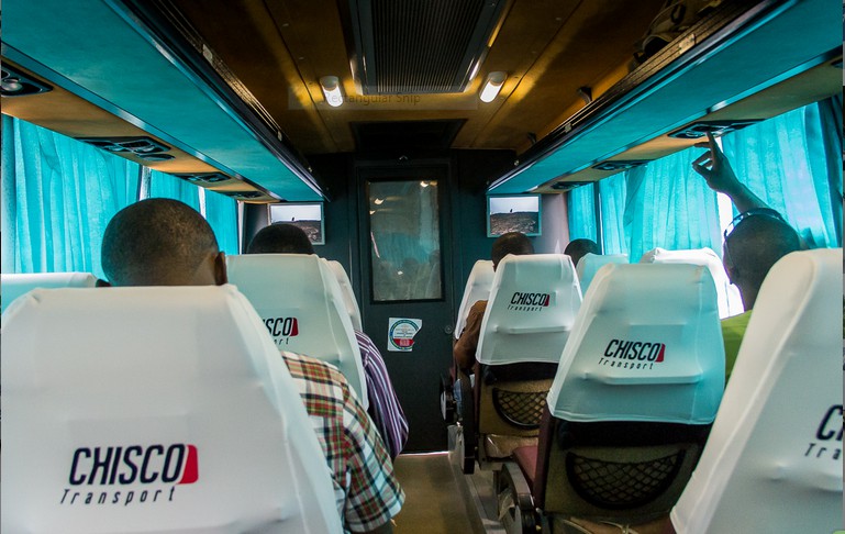 The Interior view of a Chisco transport company bus - hotels.ng