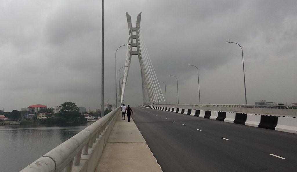 Joggers on the Lekki Ikoyi link bridge-hotels.ng