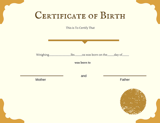 A Birth Certificate