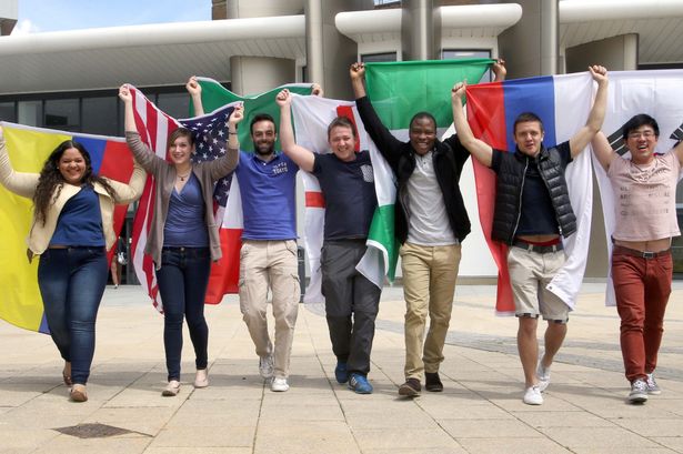 Italian students from countries of the world