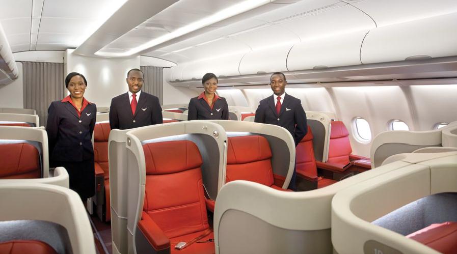 Business class view of Arik Air