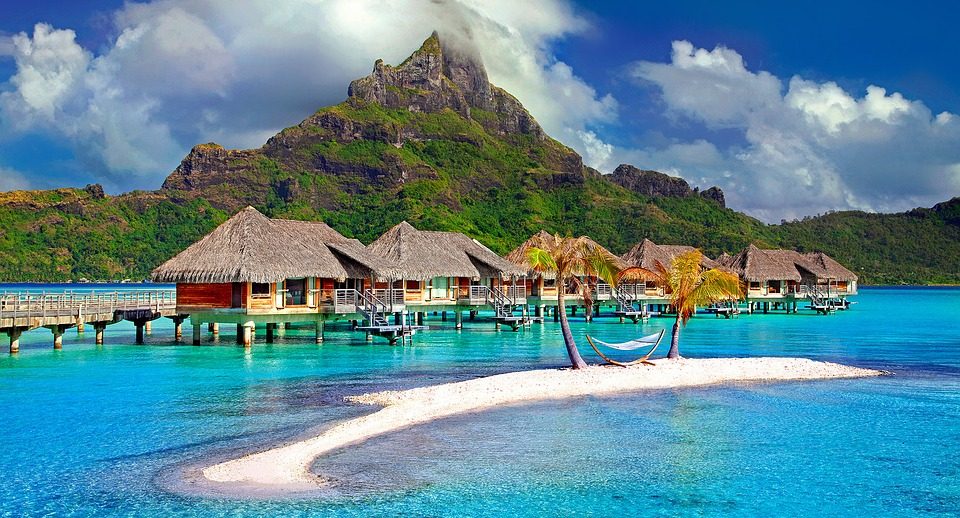 Bora bora Beach in france