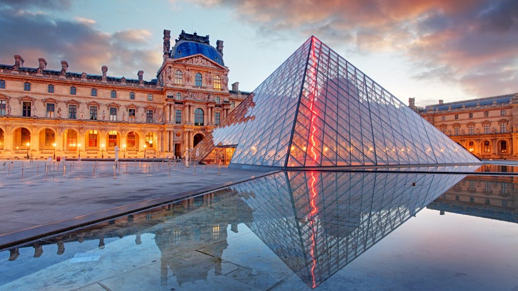 View of the Louvre Museum