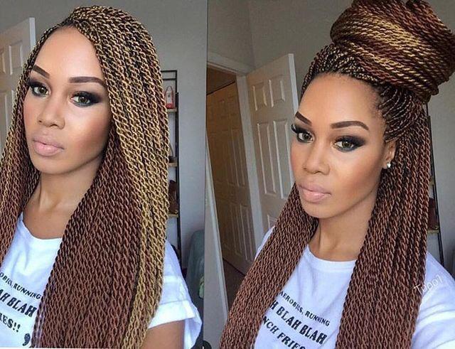 All about hair: medium sized senegalese twists