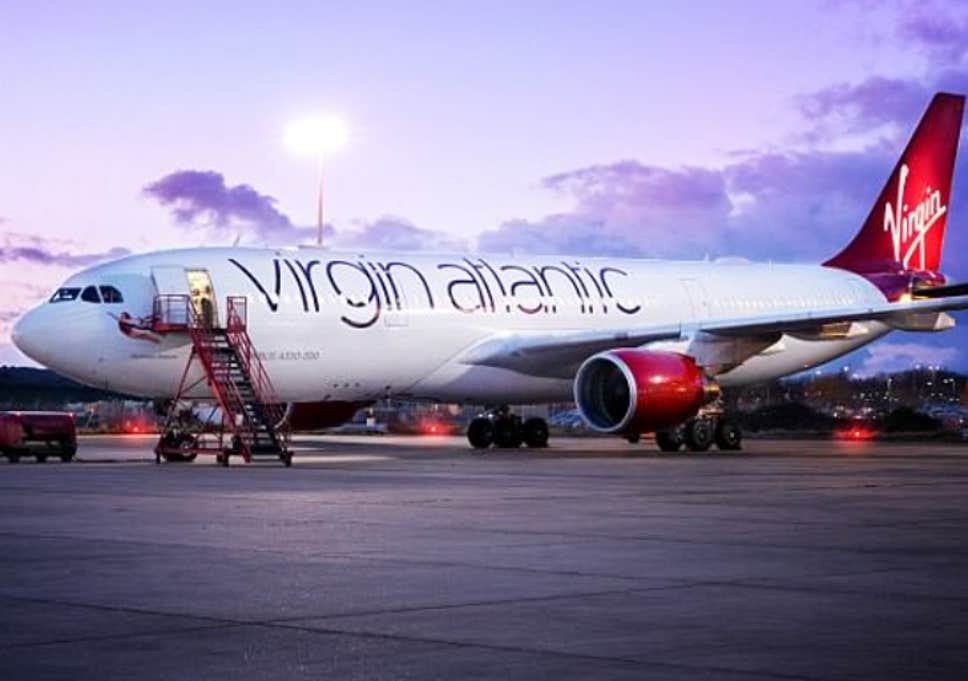 International airlines in Nigeria: Virgin Atlantic plane