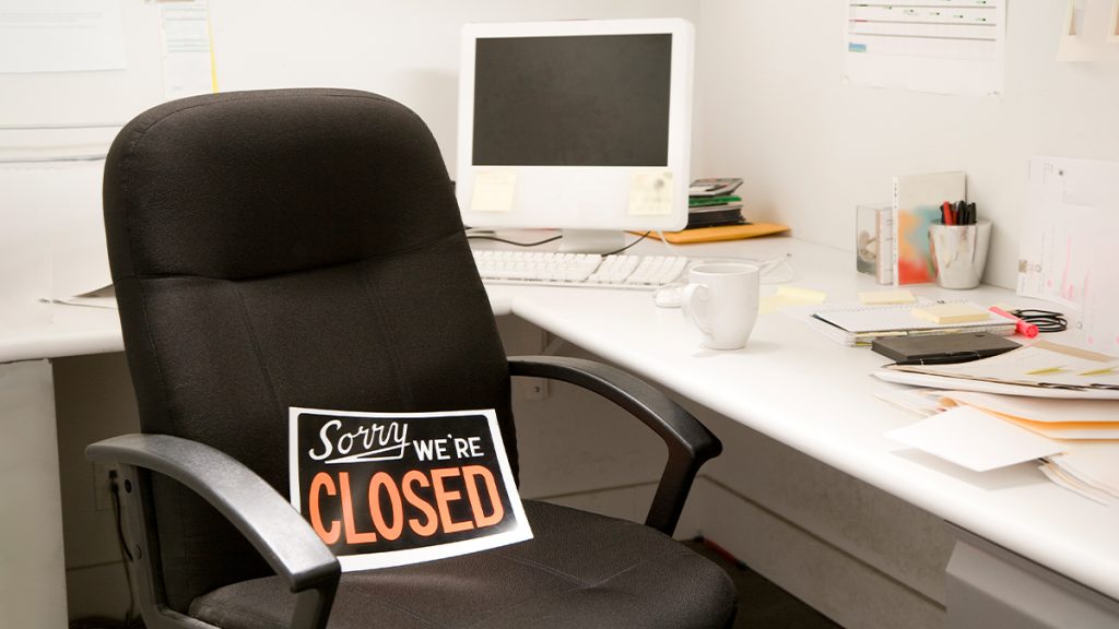 Office shutdown
