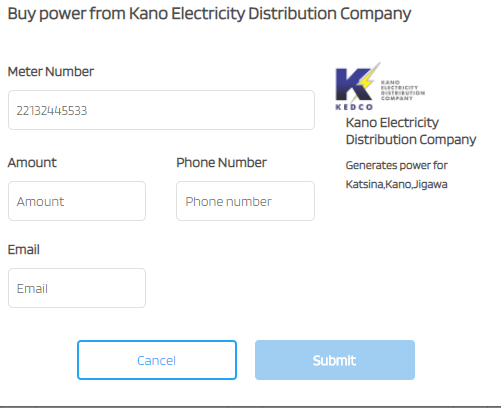 how to recharge KEDCO prepaid meter using nepa.ng